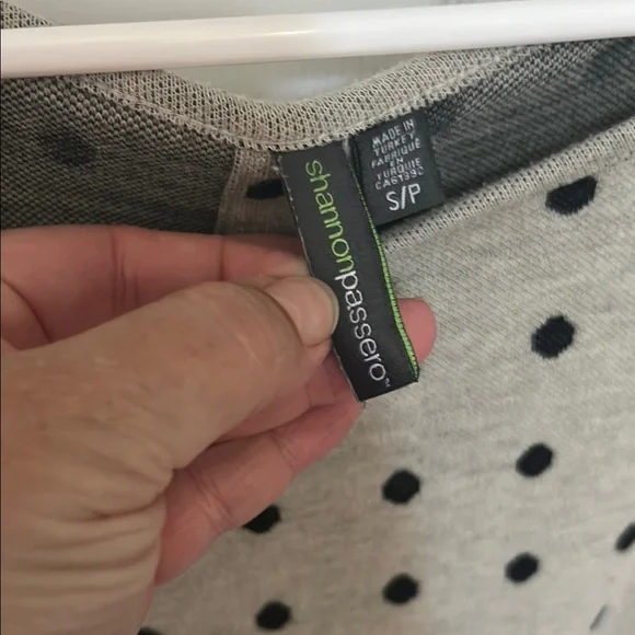 Gray Polka Dot Women's Top - Picture 4 of 5